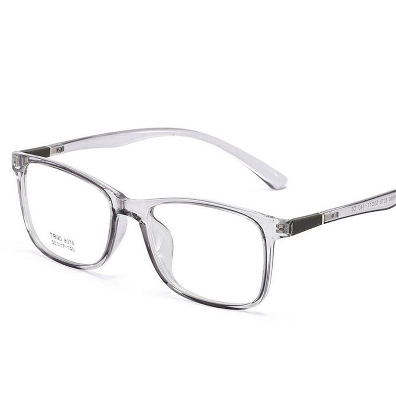 Transparent Jelly Color Square Computer Glasses Frame Ultralight TR90 Clear Mirror Literary Prescription Eyeglasses Women Men