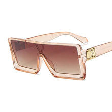 Load image into Gallery viewer, Transparent Ocean Big Square Sunglasses Women Vintage Brand Designer Rectangle Frame Shades Female Oculos De Sol