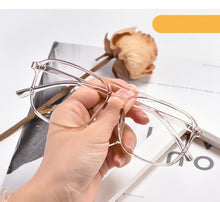 Load image into Gallery viewer, Transparent Retro Double Beam Flat Glasses Myopia Glasses Frame Trend Men And Women Art Glasses Frames Optical Eyewear D138