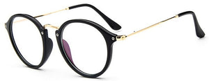 Transparent Retro Women Glasses Frame Fashion Men Eyeglasses Frame  Round Clear Lens Glasses Optical Spectacle Frame