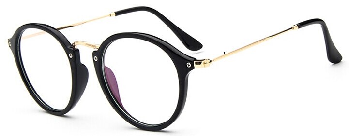 Transparent Retro Women Glasses Frame Fashion Men Eyeglasses Frame  Round Clear Lens Glasses Optical Spectacle Frame