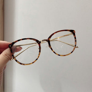 Montatura per occhiali trasparente per uomo donna occhiali anti-fatica Cat Eye occhiali per computer uomo lente ottica retrò