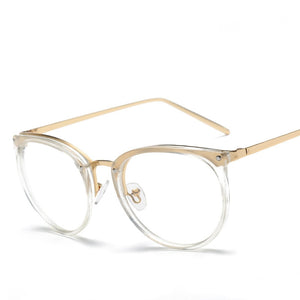 Transparent Spectacle Frame For Men Women Glasses Anti-fatigue Cat Eye High Quality Computer eyeglasses men Retro Optical Lens