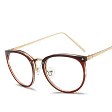 Load image into Gallery viewer, Transparent Spectacle Frame For Men Women Glasses Anti-fatigue Cat Eye High Quality Computer eyeglasses men Retro Optical Lens