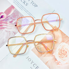 Load image into Gallery viewer, Transparent Square Prescription Glasses Frame Women Men Glasses Optical Spectacle Diamond Anti Blue Light Blocking Glasses