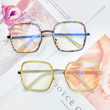 Load image into Gallery viewer, Transparent Square Prescription Glasses Frame Women Men Glasses Optical Spectacle Diamond Anti Blue Light Blocking Glasses