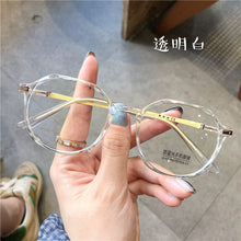 Load image into Gallery viewer, Transparent Vintage Glasses Frame Women Anti Blue Light Round Eyewear Large Frame Glasses Optical Spectacle Eyeglass