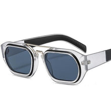 Load image into Gallery viewer, Traveling Style  Two-Tone Frame Sunglasses Men Women Trend Small Rectangle Sun Glasses UV400 Double Beam Eyewear