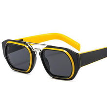 Load image into Gallery viewer, Traveling Style  Two-Tone Frame Sunglasses Men Women Trend Small Rectangle Sun Glasses UV400 Double Beam Eyewear