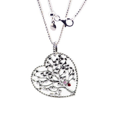 Perlina dell'albero dell'amore con collana a catena in argento sterling adatta a qualsiasi scollatura Collana con ciondolo all'ingrosso fai-da-te da donna 