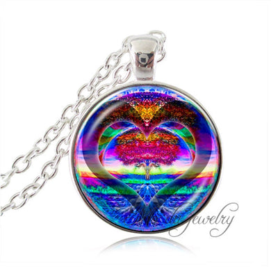 Collana namaste di gioielli albero della vita Ciondolo buddista catena in argento om collane per donna girocollo Gioielli mandala yoga indù 