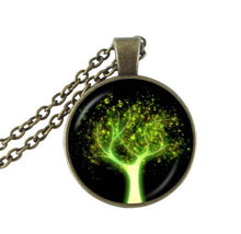 Carica l&#39;immagine nel visualizzatore di Gallery, Collana namaste di gioielli albero della vita Ciondolo buddista catena in argento om collane per donna girocollo Gioielli mandala yoga indù 