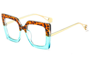 Trend Flower Square Glasses Frames For Women 2022 Trends Luxurious Design Clear Lens Oversize Eyeglasses  Styles