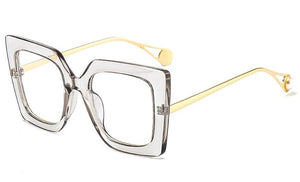 Trend Flower Square Glasses Frames For Women 2022 Trends Luxurious Design Clear Lens Oversize Eyeglasses  Styles