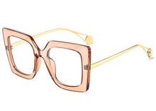 Load image into Gallery viewer, Trend Flower Square Glasses Frames For Women 2022 Trends Luxurious Design Clear Lens Oversize Eyeglasses  Styles