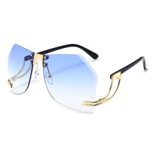 Load image into Gallery viewer, Trend Irregular Rimless Sunglasses Women Brand Designer Alloy Frame Oversize Gradient Sun Glasses Lady Clear Shades Eyewear