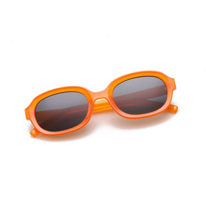 Trend Plastic Frame Black Personality Oval Sunglasses Men And Women