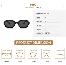 Load image into Gallery viewer, Trend Plastic Frame Black Personality Oval Sunglasses Men And Women