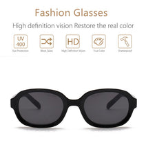 Load image into Gallery viewer, Trend Plastic Frame Black Personality Oval Sunglasses Men And Women