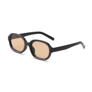 Trend Plastic Frame Black Personality Oval Sunglasses Men And Women