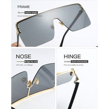 Load image into Gallery viewer, Trend Oversize Square Mirror Sunglasses Men Brand Designer  Vintage Sun Glasses For Women Goggle Oculos