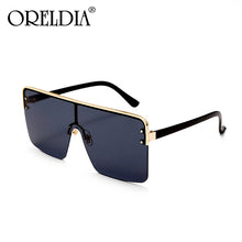 Load image into Gallery viewer, Trend Oversized Square Sunglasses Women Men One Piece Flat Top Sun Glasses  Brand Eyewear Female Glasses UV400