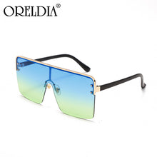 Load image into Gallery viewer, Trend Oversized Square Sunglasses Women Men One Piece Flat Top Sun Glasses  Brand Eyewear Female Glasses UV400