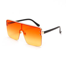 Load image into Gallery viewer, Trend Oversized Square Sunglasses Women Men One Piece Flat Top Sun Glasses  Brand Eyewear Female Glasses UV400
