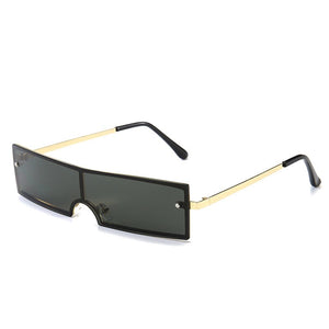 Trend Rectangle Sunglasses Women Brand Designer Black Red Clear Lens For Sexy Female Retro Eyewear UV400 Oculos De Sol