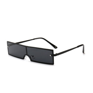 Trend Rectangle Sunglasses Women Brand Designer Black Red Clear Lens For Sexy Female Retro Eyewear UV400 Oculos De Sol