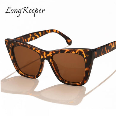 Trend Square Cat Eye Sunglasses Women  Brand Classic Vintage Sun Glasses Ladies Female Black Outdoor Goggles Oculos De Sol