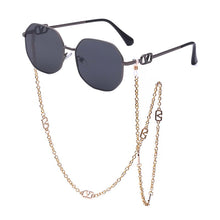Load image into Gallery viewer, Trend sunglasses 2023 Net Red Same Style Anti-dropping Chain Lanyard metal outdoor square retro party glasses 7907