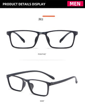 Load image into Gallery viewer, Trending Blue Light Blocking Men's Glasses Gaming TR90 Student Anti Ray Eyeglasses Women Transparent Computer Eyewear