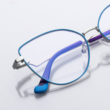 Load image into Gallery viewer, Trending Blue Light Blocking Women&#39;s Metal Glasses Frame With Spring Hinges Female Anti Radiation Protection Eyeglasses Frames