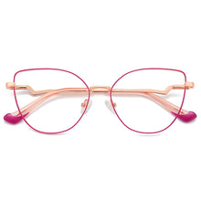 Load image into Gallery viewer, Trending Blue Light Blocking Women&#39;s Metal Glasses Frame With Spring Hinges Female Anti Radiation Protection Eyeglasses Frames