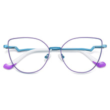 Load image into Gallery viewer, Trending Blue Light Blocking Women&#39;s Metal Glasses Frame With Spring Hinges Female Anti Radiation Protection Eyeglasses Frames