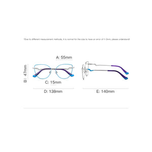 Trending Blue Light Blocking Women's Metal Glasses Frame With Spring Hinges Female Anti Radiation Protection Eyeglasses Frames