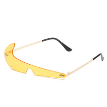 Load image into Gallery viewer, Trending Brand Designer Sunglasses Women Onepiece Rimless Clear Ocean Lens Eyewear Shades Sunglass