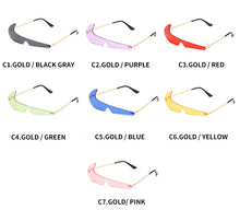 Load image into Gallery viewer, Trending Brand Designer Sunglasses Women Onepiece Rimless Clear Ocean Lens Eyewear Shades Sunglass