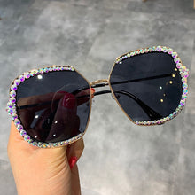 Load image into Gallery viewer, Trending Products  Oversized Women Sunglasses Women Luxury Rhinestone Square SunGlasses Clear Lens  Sunglasses VintageShades