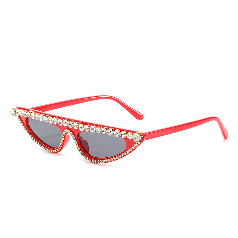 Trending Products 2023 Cat Eyes Diamond Sunglasses Sexy Rhinestone Sun Glasses Eyeglasses Shades UV400 Oculos Feminino De Sol