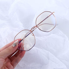 Load image into Gallery viewer, Trends Office Anti Blue Light Glasses Women Blue Blocking Computer Goggles Alloy Frame Women Octagonal Retro Frame All-match Men