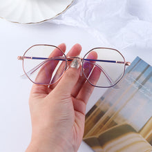 Load image into Gallery viewer, Trends Office Anti Blue Light Glasses Women Blue Blocking Computer Goggles Alloy Frame Women Octagonal Retro Frame All-match Men