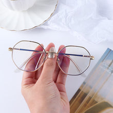 Load image into Gallery viewer, Trends Office Anti Blue Light Glasses Women Blue Blocking Computer Goggles Alloy Frame Women Octagonal Retro Frame All-match Men