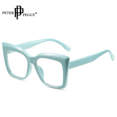 Trends Office Anti Blue Light Oversized Square Glasses Computer Women Blue Blocking Gaming Big Size Men Eyeglasses Frame