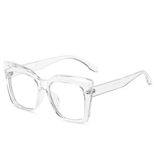 Carica l&#39;immagine nel visualizzatore di Gallery, Trends Office Anti Blue Light Oversized Square Glasses Computer Women Blue Blocking Gaming Big Size Men Eyeglasses Frame