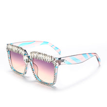 Load image into Gallery viewer, Trends Oversized Square Diamond Sunglasses Women  Rhinestones Sun Glasses Shades Eyewear Men Eyeglasses UV400