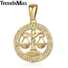 Load image into Gallery viewer, 12 Zodiac Sign Constellations Pendants Necklaces For Women Men 585 Rose Gold Male Jewelry Fashion Birthday Gifts GPM16