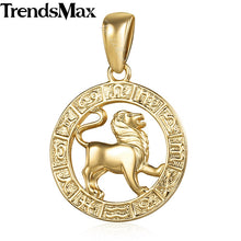 Load image into Gallery viewer, 12 Zodiac Sign Constellations Pendants Necklaces For Women Men 585 Rose Gold Male Jewelry Fashion Birthday Gifts GPM16