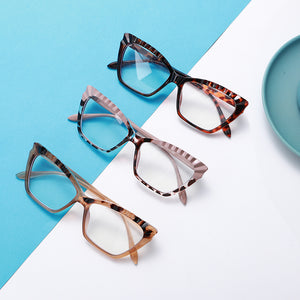 Occhiali da vista Cat Eye alla moda anti luce blu per uomo e donna, montatura per gambe a molla, protezione per lenti trasparenti, occhiali da gioco per dispositivi mobili